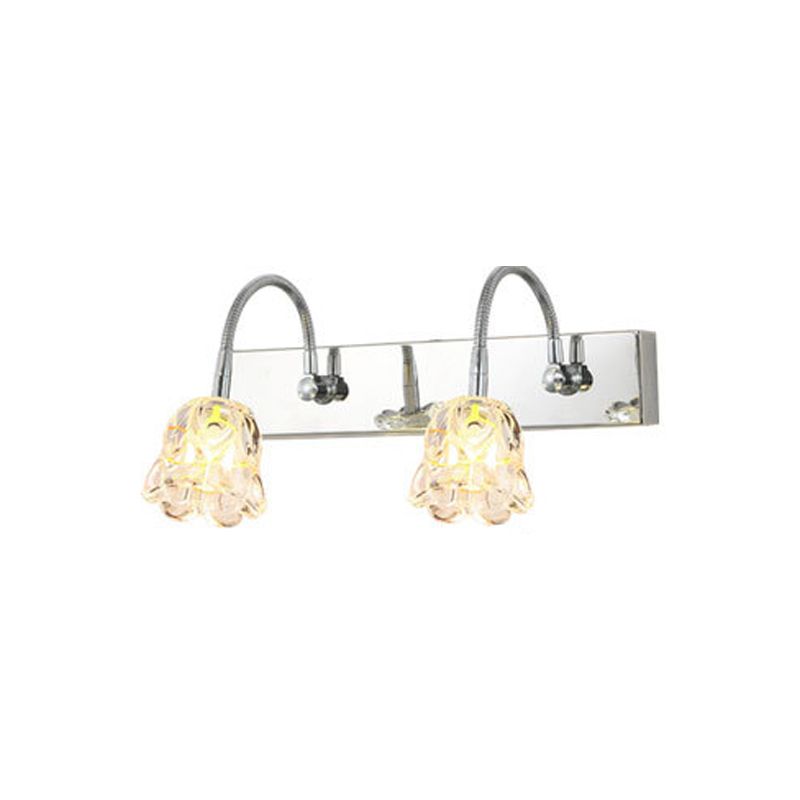 Metal Geometric Bath Light Contemporary Style Multi Lights Vanity Sconce
