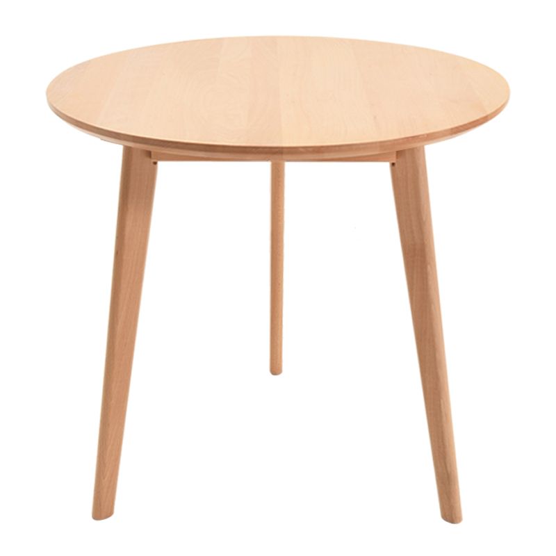 Simplicity Beech 3 Legs Dining Table Solid Wood Table Rectangle for Home