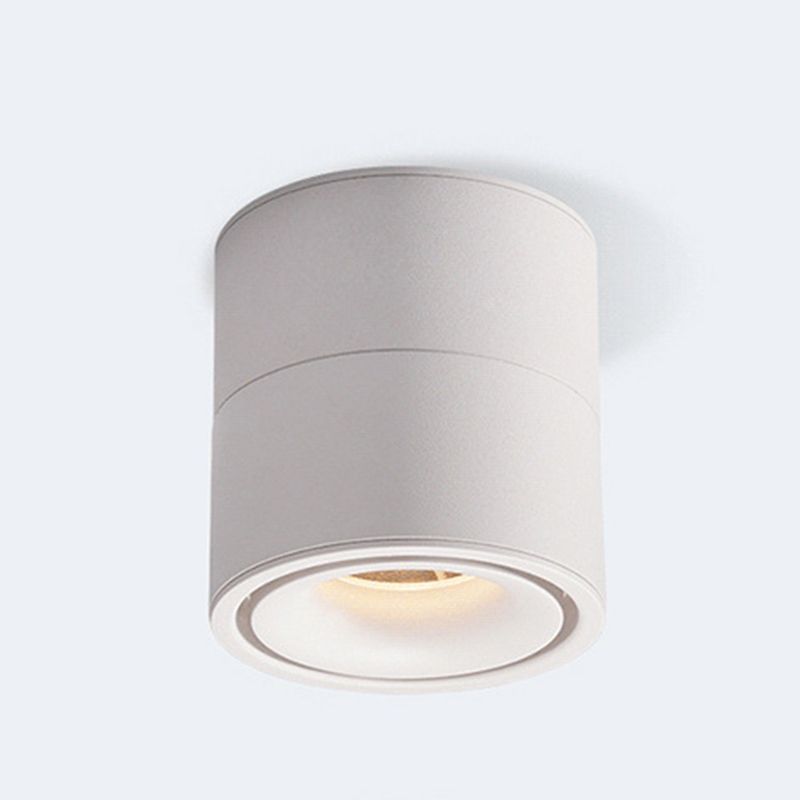 Minimalisme 1-Light LED Flush Plafondlamp Metalen Cilinder Plafondlamp Fixture