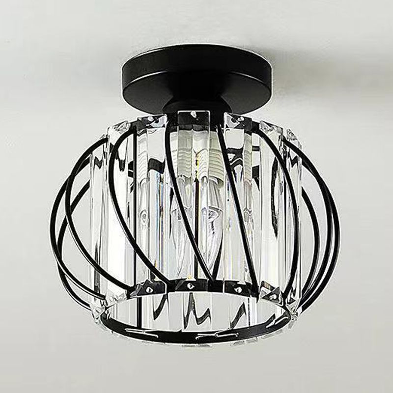 Luz de techo llevada cristalina del soporte rasante de la linterna del estilo moderno con el diámetro del agujero 2-3.5"
