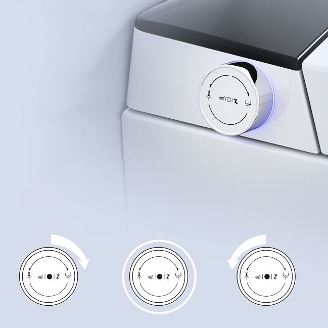 Contemporary 1-Piece Bidet Toilet Wall Mount Toilet Bowl for Washroom