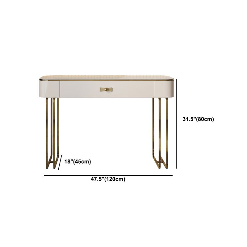 Beige Luxurious Vanity Set with Stool 2/4 Storage Drawers Dressing Table