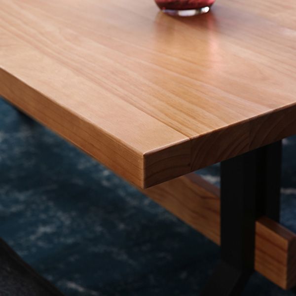 Modern 1/2/3/7 Pieces Dining Set Solid Wood Trestle Indoor Dinette Set