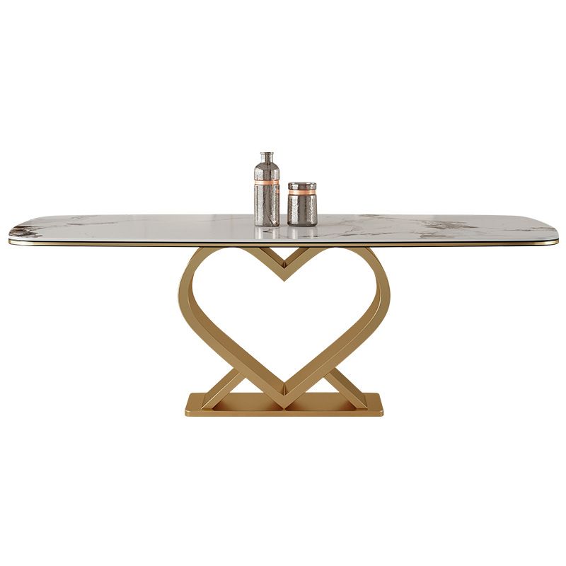 Luxury Sintered Stone Top Dining Set Rectangle 1/2/5/6/7 Pieces Dining Table with Chairs