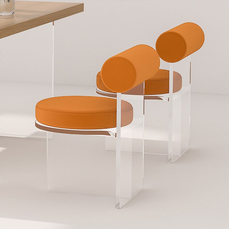 Modern Simple Side Chair Plastic Frame Side Dining Chair for Dining Room