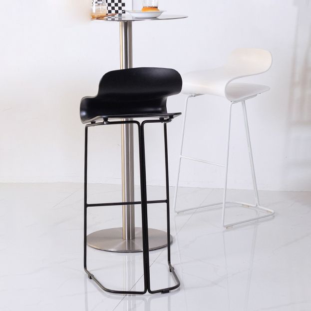 Contemporary Style Metal Bar-stool Plastic Counter Bar Stool for Kitchen
