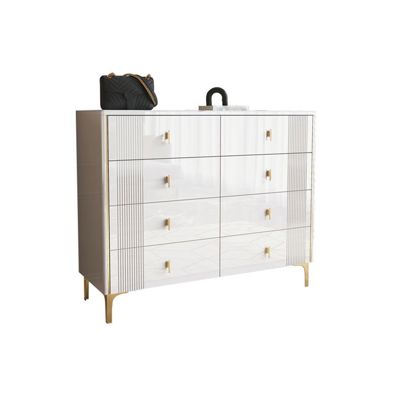 Classic Glam Storage Chest Dresser 15.6 Inch Width Stone Dresser with 6/8/9 Drawers