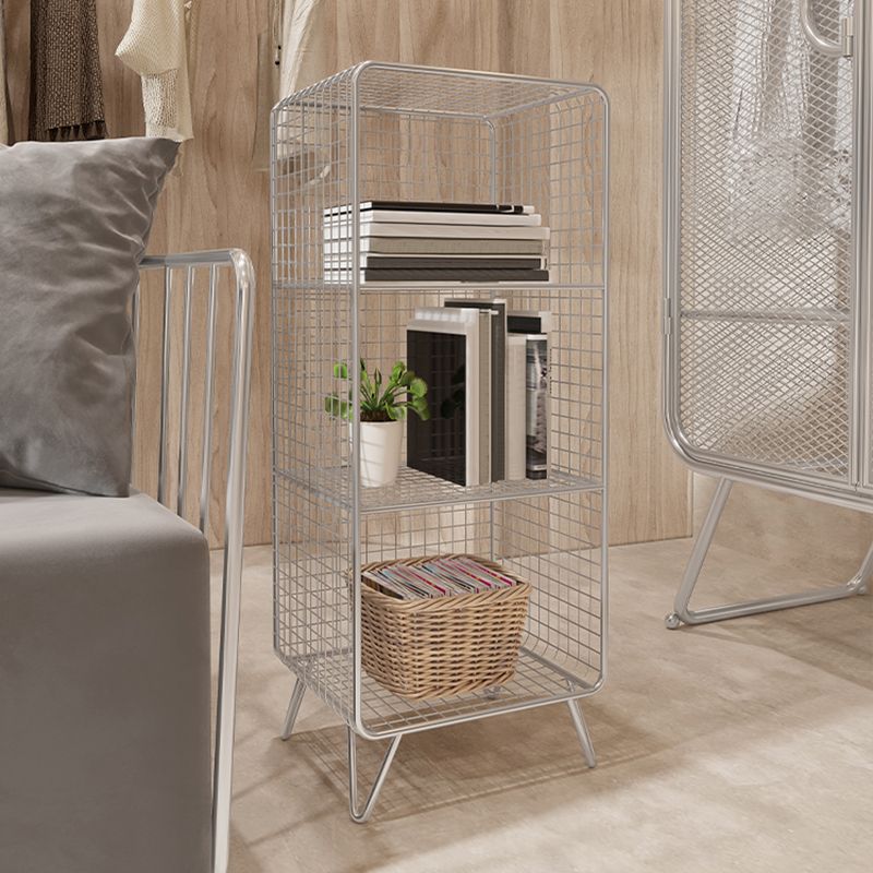 Industrial Antique Finish Shelf Bookcase Metal Etagere Bookshelf