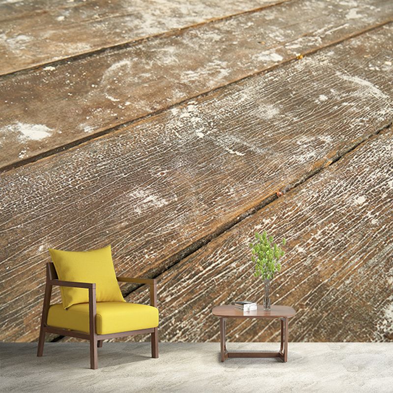 Wood Grain Mural 3D Mildew Resistant Decorative Room Wall Mural