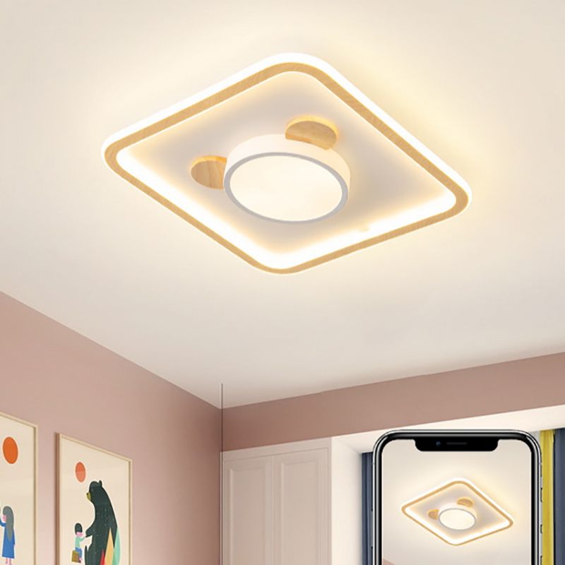 Estilo nórdico de montaje de la luz del techo de la montura de la luz del techo de la madera