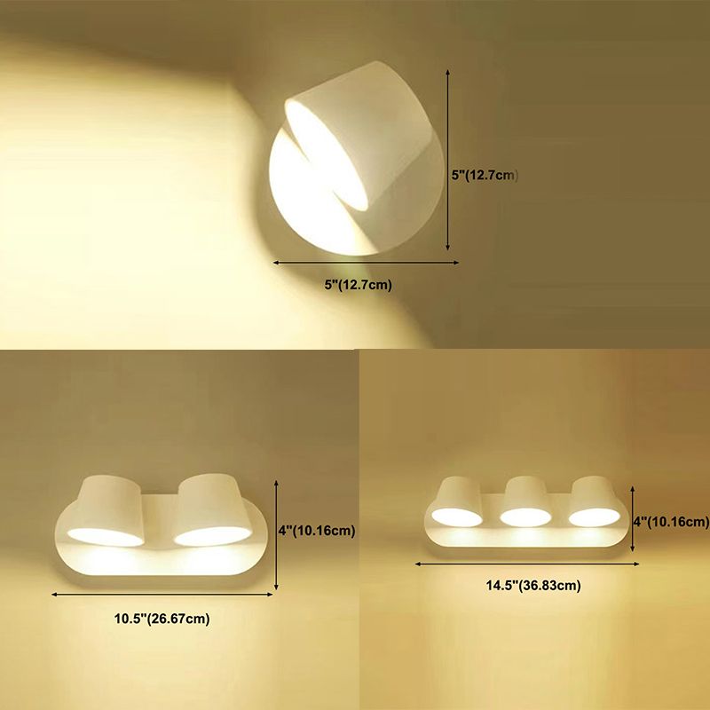 Modern Style Wall Mount Light LED Wall Sconce Light with Plastic for Living Room