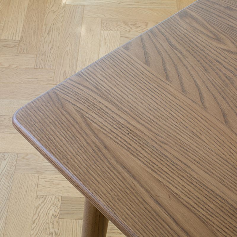 Modern Ash Wood Table in Walnut for Restaurant Rectangle Dining Table with 4 Legs