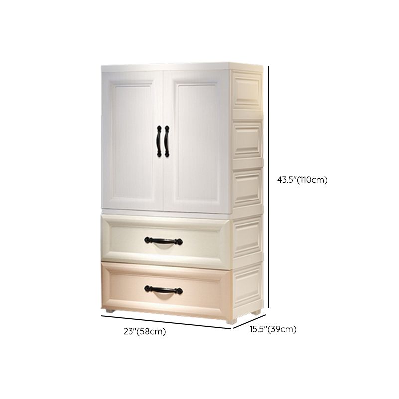 Rectangular Plastic Storage Cabinet Teen Style Bedroom Wardrobe