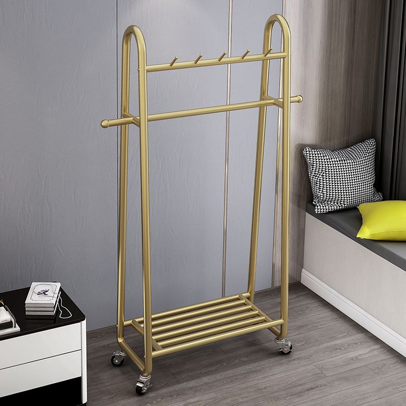 Industrial Style Coat Rack Metallic Free Standing Hooks Design Coat Rack