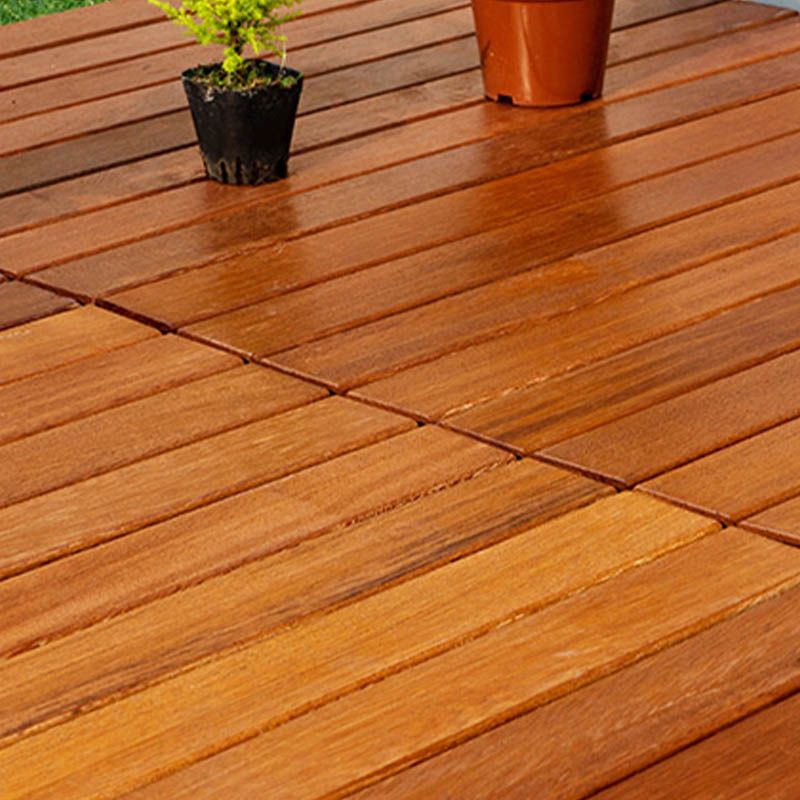 Wood Patio Flooring Tiles Outdoor Interlocking Decking Tiles with Waterproof