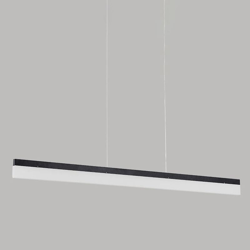 Linear LED Island Lighting Fixture Modern Style Hanging Light for Dining Room