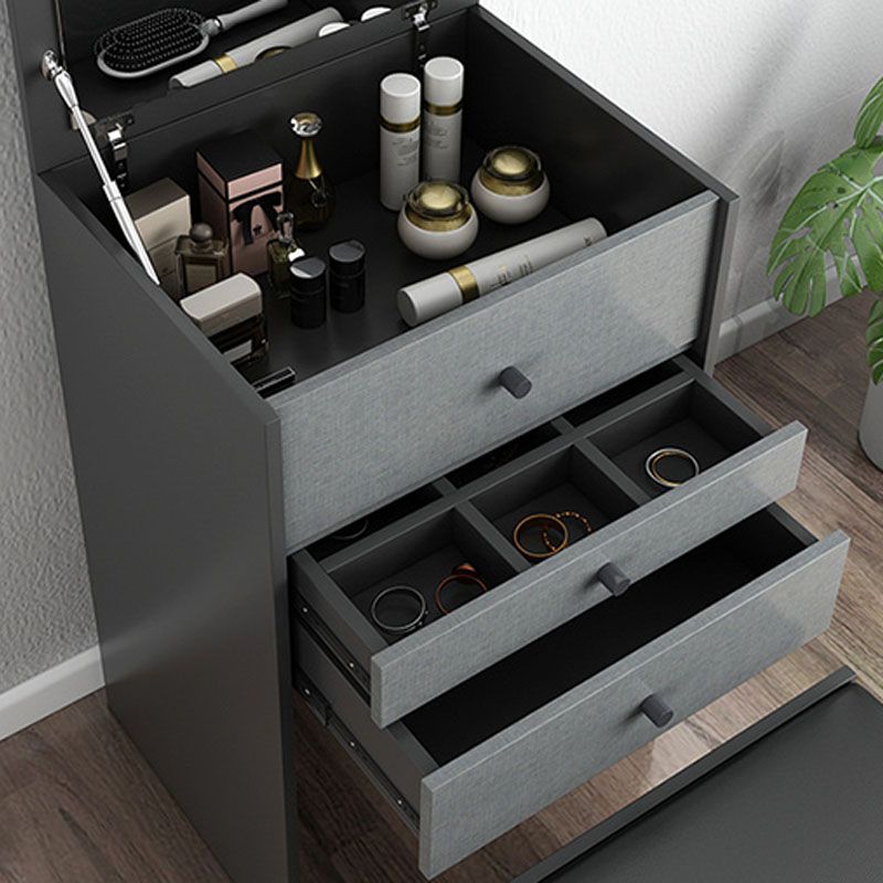 Make-up Vanity with 5 Storage Drawers 15.74" Wide Wooden Dresser