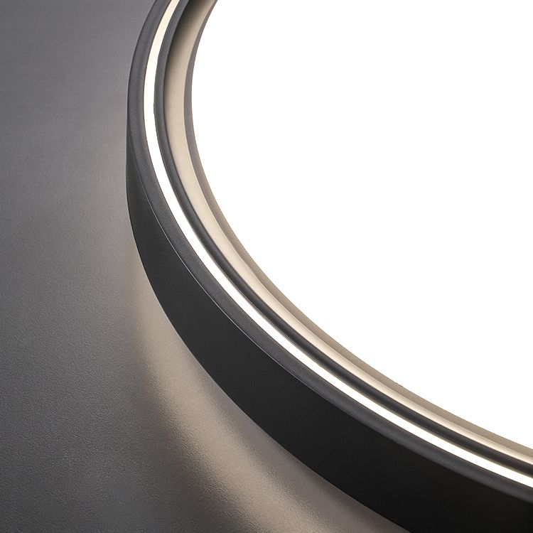 Plafoniera a LED circolare in acrilico in moderna semplicità apparecchio da soffitto in ferro battuto per camera da letto