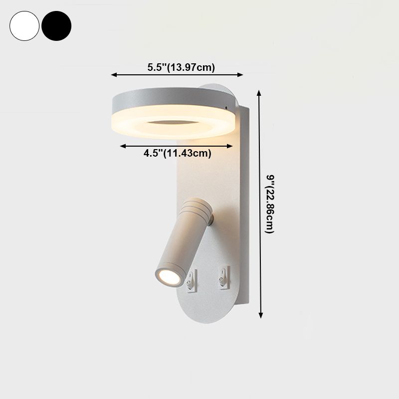 2 lichten Geometrische leeswand Licht Moderne stijl Metalen wandmontage Lichtmontage