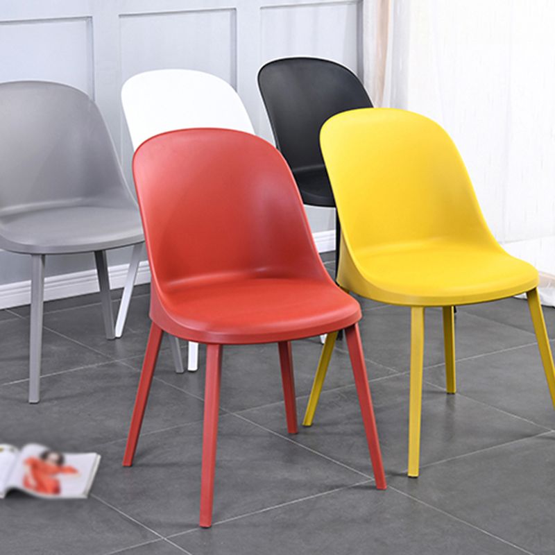 Modern Simple Side Chair Plastic Frame Dining Chair for Dining Room