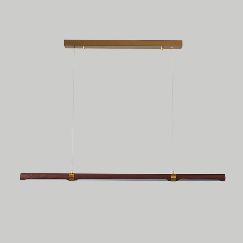 Single Brown Modern Ceiling Light LED Kitchen Island Lighting for Dining Table