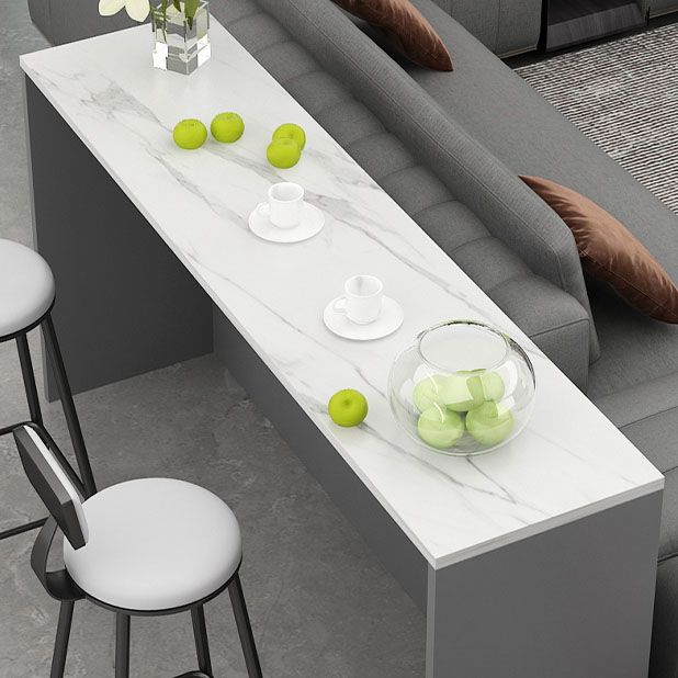 Contemporary Indoor Bar Dining Table Rectangle Bar Stool Table