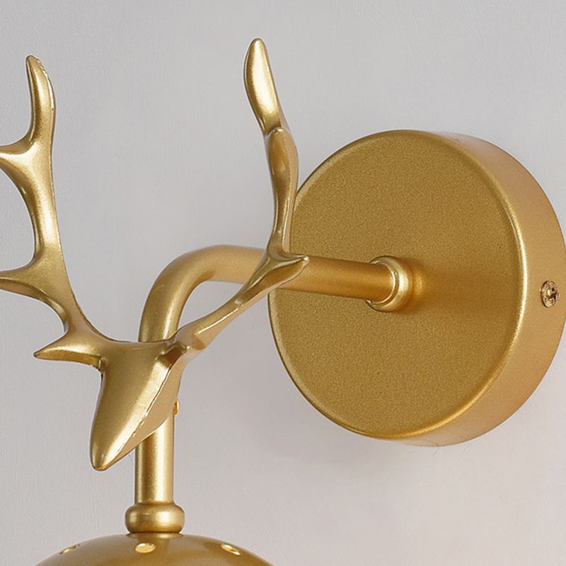 Glass Ball Shape Wall Light Modern 1-Light Wall Mounted Light Fixture