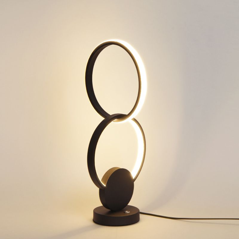 Lampada a doppio anello artistico Lampa da comtore