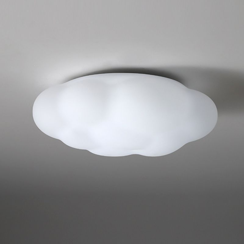 Single White Modern Flush Mount Lighting Acrylic Ceiling Light for Bedroom