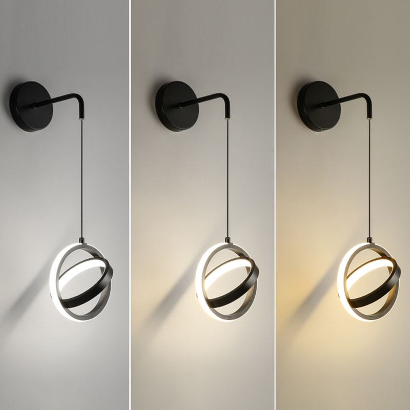 Circlings Luz montada en la pared Minimalista Metal Bundside Led Pared colgante Luz