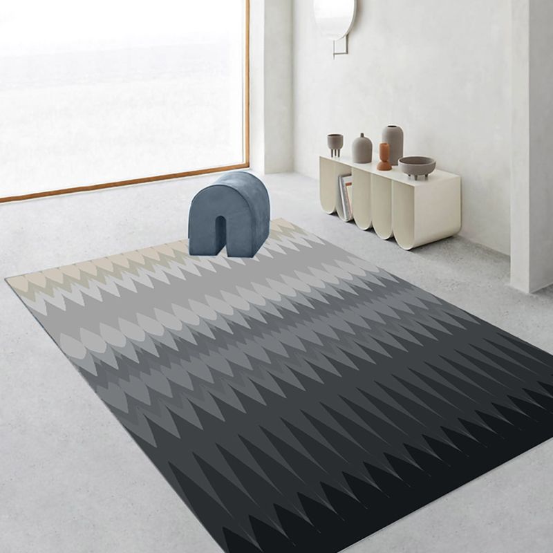 Funky Carpet Abstract Pattern Rug Living Room Polyester Carpet with Non-Slip Backing