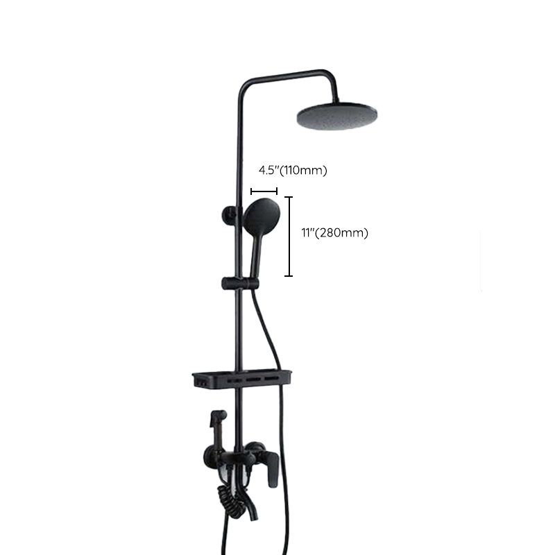 Modern Adjustable Swivel Shower Metal Shower Head Shower Faucet on Wall