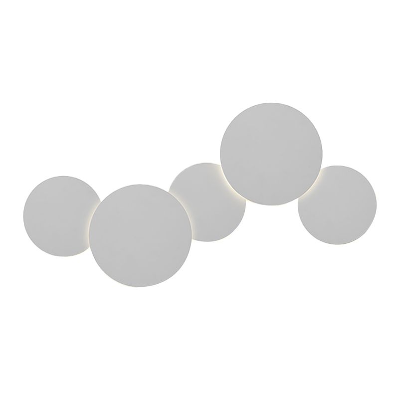 LED Metal Modern Wall Sconce Circular Shape Wall Light with Acrylic Shade for Bedroom