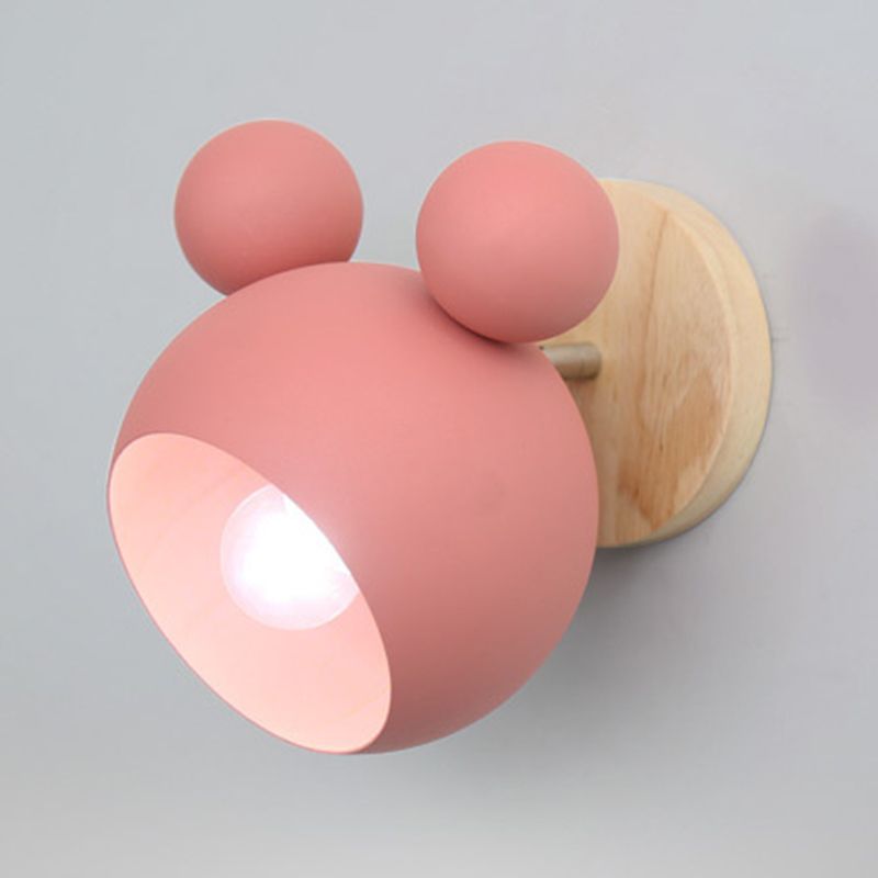 Mouse Simplicity Wall Sconce Colorful Metal Wall Mounted Lamp for Sitting Room