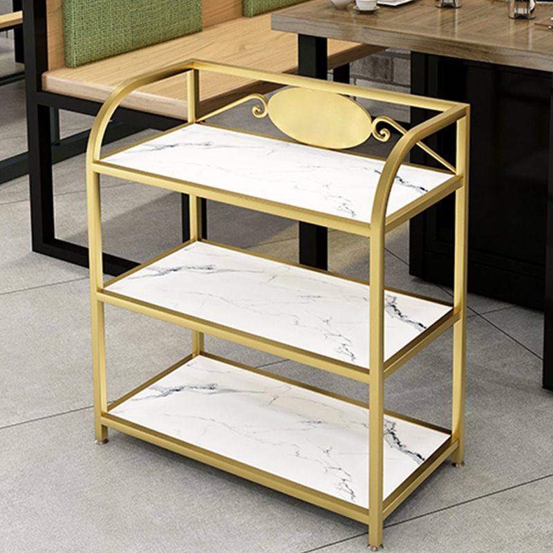 25.59"H Portable Contemporary Prep Table Metal Rectangular Prep Table for Home Use