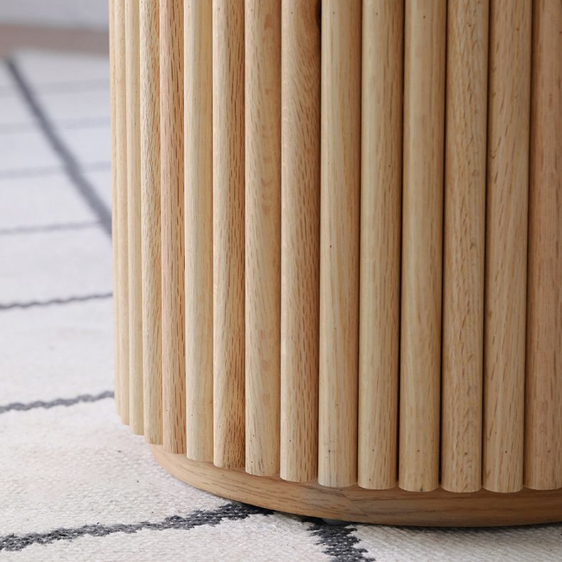 Mesa de comedor moderna de color de madera con madera sólida de pino