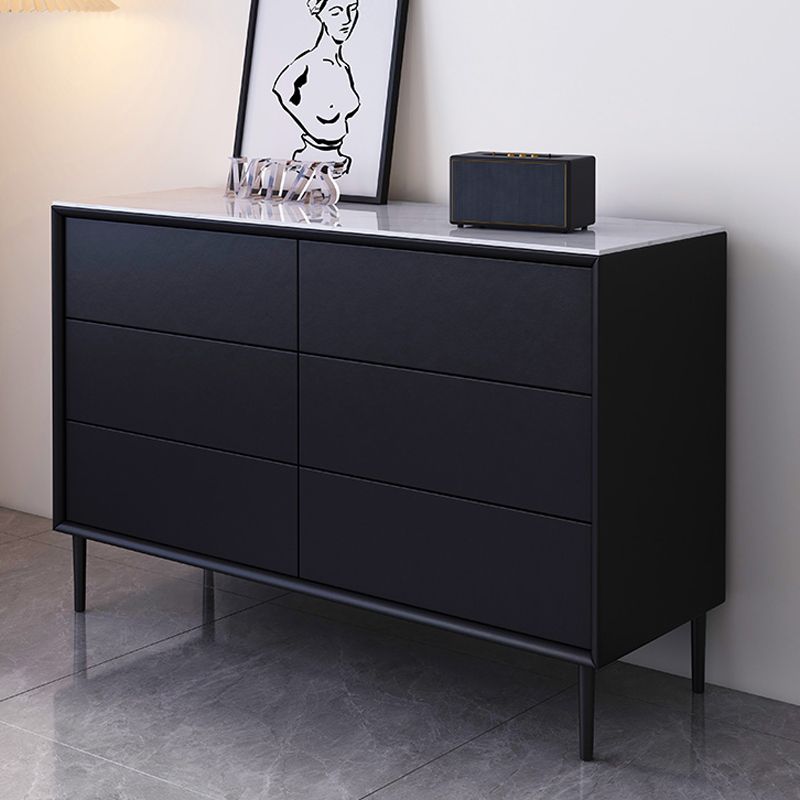 Contemporary Bedroom Wooden Storage Chest 15.7"Wide Chest with Drawers