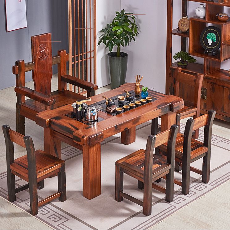 Open Back Dining Side Chair Traditional Solid Wood Dining Chair