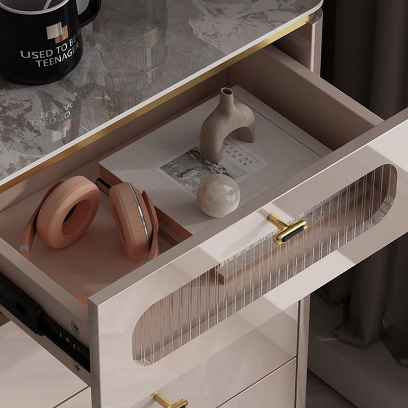 Classic Glam Dresser Stone Storage Chest Dresser with Drawers