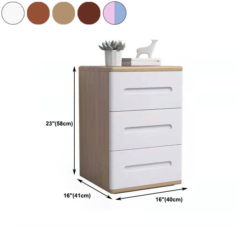 Modern Storage Chest Dresser Solid Wood Dresser with 3 Drawers
