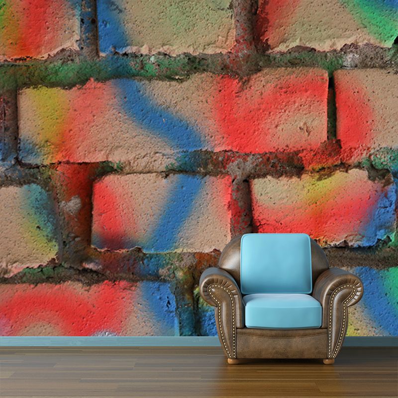 Industrial Style Stone Wallpaper Mural Mildew Resistant Decorative Living Room Wall Mural