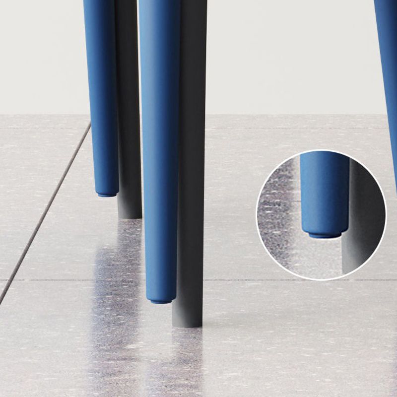 Kitchen Plastic Dining Chair Modern Style Open Back Side Chair