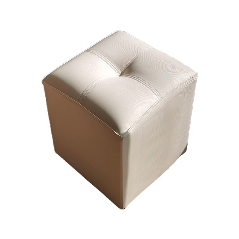 Black Modern Pouf Water Resistant Square Pouf for Home Decor