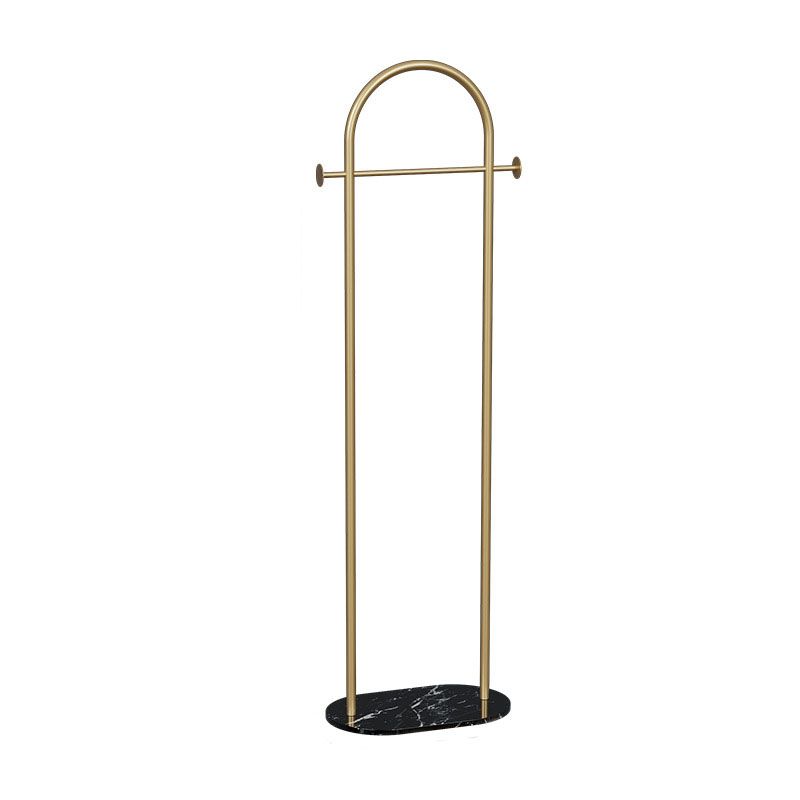 Glam Metallic Coat Hanger U-Shape Free Standing Coat Rack for Bedroom