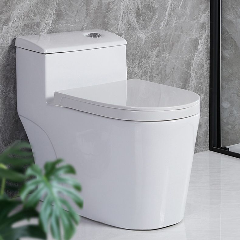 Modern Siphon Jet Toilet Floor Mount Flush Toilet with Toilet Seat