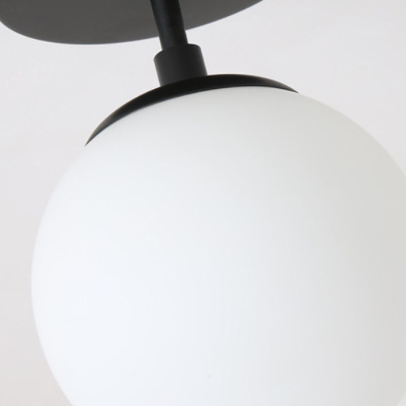 Modernism black Ceiling Light glass Flush Mount Lighting for Hallway
