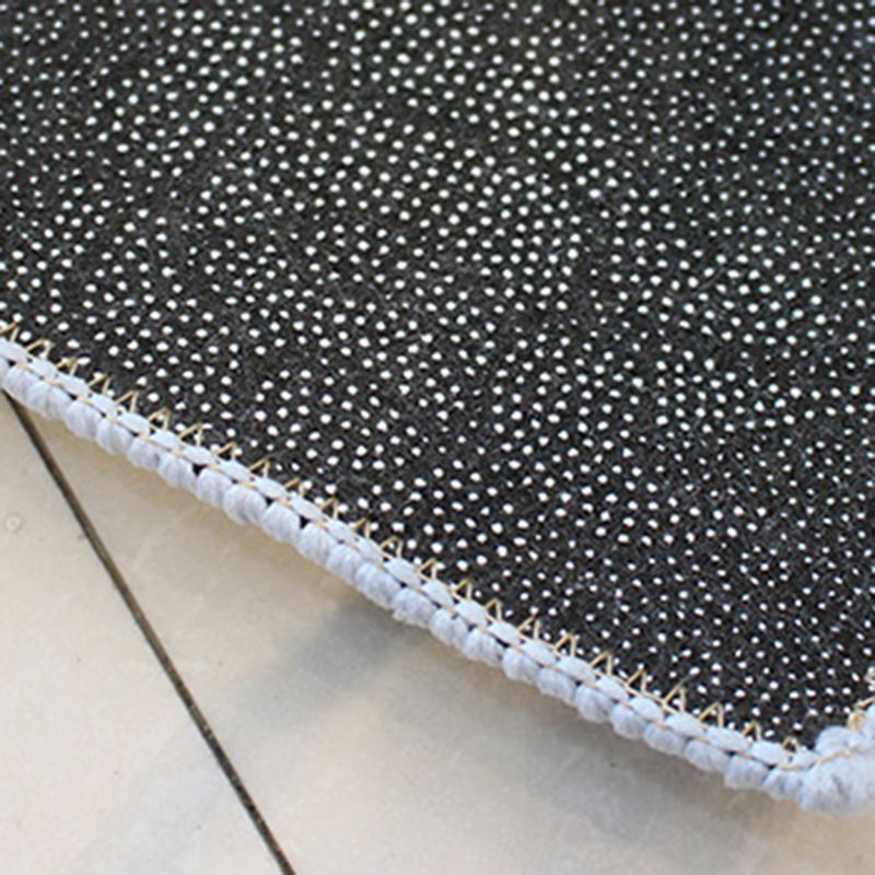 Orange Color Piece Rug Nordic Polyester Area Rug Washable Rug for Living Room