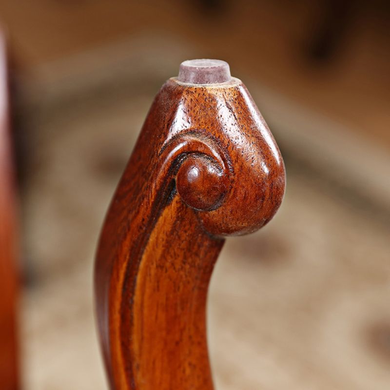 Silla de comedor de estilo tradicional, sillas laterales sin brazos de cocina con patas de madera