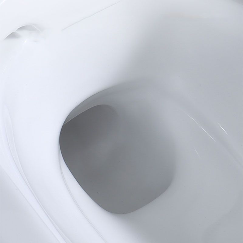 Floor Mount Toilet Black and White Toilet with Siphon Jet Water-saving Function