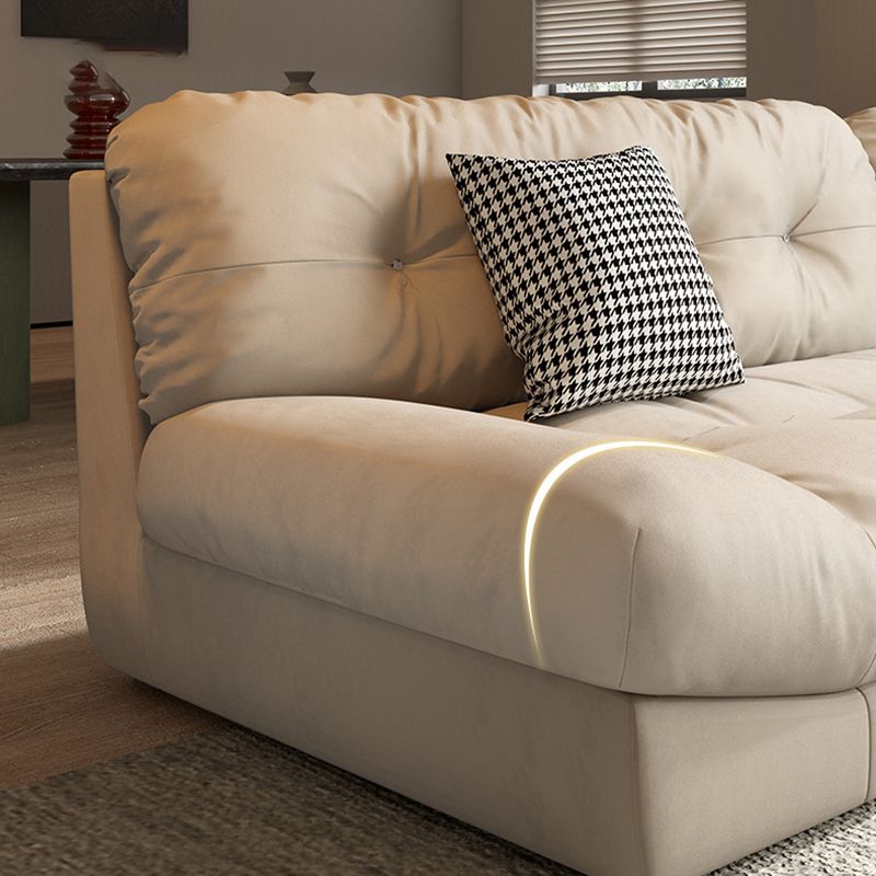 Contemporary Tufted Back Standard Sofa Pillow Top Arm Settee